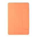 For Xiaomi Pad 5 / Pad 5 Pro Solid Color Magnetic Buckle Horizontal Flip Leather Case with Holder(Orange)