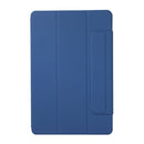 For Xiaomi Pad 5 / Pad 5 Pro Solid Color Magnetic Buckle Horizontal Flip Leather Case with Holder(Blue)
