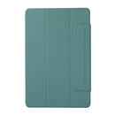 For Xiaomi Pad 5 / Pad 5 Pro Solid Color Magnetic Buckle Horizontal Flip Leather Case with Holder(Pine Needle Green)