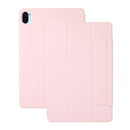 For Xiaomi Pad 5 / Pad 5 Pro Solid Color Magnetic Buckle Horizontal Flip Leather Case with Holder(Pink)