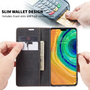 For Huawei Mate 30 4G / 5G CaseMe-013 Multifunctional Horizontal Flip Leather Case with Card Slot & Holder & Wallet(Black)