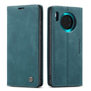 For Huawei Mate 30 4G / 5G CaseMe-013 Multifunctional Horizontal Flip Leather Case with Card Slot & Holder & Wallet(Blue)