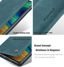 For Huawei Mate 30 4G / 5G CaseMe-013 Multifunctional Horizontal Flip Leather Case with Card Slot & Holder & Wallet(Blue)