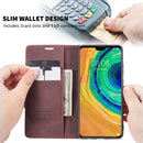 For Huawei Mate 30 4G / 5G CaseMe-013 Multifunctional Horizontal Flip Leather Case with Card Slot & Holder & Wallet(Wine Red)