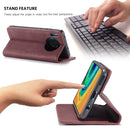 For Huawei Mate 30 4G / 5G CaseMe-013 Multifunctional Horizontal Flip Leather Case with Card Slot & Holder & Wallet(Wine Red)