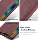 For Huawei Mate 30 4G / 5G CaseMe-013 Multifunctional Horizontal Flip Leather Case with Card Slot & Holder & Wallet(Wine Red)