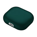 Solid Color Silicone Earphone Protective Case for AirPods 3(Dark Green)