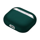 Solid Color Silicone Earphone Protective Case for AirPods 3(Dark Green)