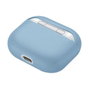Solid Color Silicone Earphone Protective Case for AirPods 3(Light Blue)
