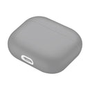 Solid Color Silicone Earphone Protective Case for AirPods 3(Light Gray)