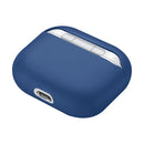 Solid Color Silicone Earphone Protective Case for AirPods 3(Dark Blue)