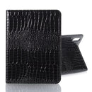 Crocodile Texture Horizontal Flip Leather Tablet Case with Holder & Card Slot & Wallet For iPad mini 6(Black)