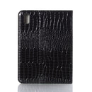 Crocodile Texture Horizontal Flip Leather Tablet Case with Holder & Card Slot & Wallet For iPad mini 6(Black)