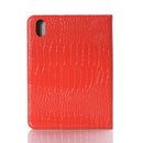 Crocodile Texture Horizontal Flip Leather Tablet Case with Holder & Card Slot & Wallet For iPad mini 6(Red)