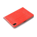 Crocodile Texture Horizontal Flip Leather Tablet Case with Holder & Card Slot & Wallet For iPad mini 6(Red)