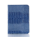 Crocodile Texture Horizontal Flip Leather Tablet Case with Holder & Card Slot & Wallet For iPad mini 6(Blue)
