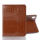 Crocodile Texture Horizontal Flip Leather Tablet Case with Holder & Card Slot & Wallet For iPad mini 6(Brown)