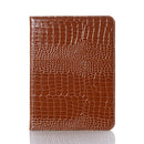 Crocodile Texture Horizontal Flip Leather Tablet Case with Holder & Card Slot & Wallet For iPad mini 6(Brown)