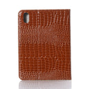 Crocodile Texture Horizontal Flip Leather Tablet Case with Holder & Card Slot & Wallet For iPad mini 6(Brown)
