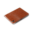 Crocodile Texture Horizontal Flip Leather Tablet Case with Holder & Card Slot & Wallet For iPad mini 6(Brown)