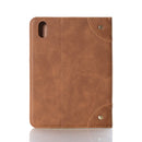 Retro Book Style Horizontal Flip PU Leather Tablet Case with Holder & Card Slots & Wallet For iPad mini 6(Brown)