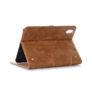 Retro Book Style Horizontal Flip PU Leather Tablet Case with Holder & Card Slots & Wallet For iPad mini 6(Brown)