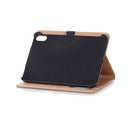 Retro Book Style Horizontal Flip PU Leather Tablet Case with Holder & Card Slots & Wallet For iPad mini 6(Brown)