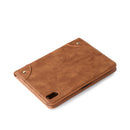 Retro Book Style Horizontal Flip PU Leather Tablet Case with Holder & Card Slots & Wallet For iPad mini 6(Brown)