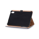 Retro Book Style Horizontal Flip PU Leather Tablet Case with Holder & Card Slots & Wallet For iPad mini 6(Navy Blue)