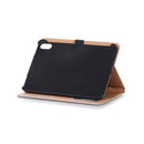 Retro Book Style Horizontal Flip PU Leather Tablet Case with Holder & Card Slots & Wallet For iPad mini 6(Grey)