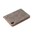 Retro Book Style Horizontal Flip PU Leather Tablet Case with Holder & Card Slots & Wallet For iPad mini 6(Grey)