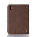 Retro Book Style Horizontal Flip PU Leather Tablet Case with Holder & Card Slots & Wallet For iPad mini 6(Coffee)