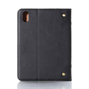 Retro Book Style Horizontal Flip PU Leather Tablet Case with Holder & Card Slots & Wallet For iPad mini 6(Black)