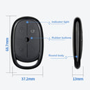 AK-K2000812 4-button Copy Style Electric Barrier Garage Door Battery Car Key Remote Controller, Frequency:315MHZ(Black)