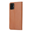 For Xiaomi Mi 11T / 11T Pro Knead Skin Texture Horizontal Flip Leather Case with Photo Frame & Holder & Card Slots & Wallet(Brown)