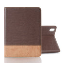 Cross & Sheepskin Texture Horizontal Flip Leather Tablet Case with Holder & Card Slots & Wallet For iPad mini 6(Brown)