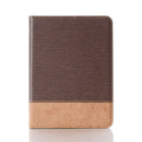 Cross & Sheepskin Texture Horizontal Flip Leather Tablet Case with Holder & Card Slots & Wallet For iPad mini 6(Brown)