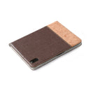 Cross & Sheepskin Texture Horizontal Flip Leather Tablet Case with Holder & Card Slots & Wallet For iPad mini 6(Brown)