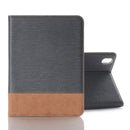 Cross & Sheepskin Texture Horizontal Flip Leather Tablet Case with Holder & Card Slots & Wallet For iPad mini 6(Grey)
