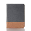 Cross & Sheepskin Texture Horizontal Flip Leather Tablet Case with Holder & Card Slots & Wallet For iPad mini 6(Grey)