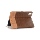 Cross & Sheepskin Texture Horizontal Flip Leather Tablet Case with Holder & Card Slots & Wallet For iPad mini 6(Coffee)