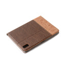 Cross & Sheepskin Texture Horizontal Flip Leather Tablet Case with Holder & Card Slots & Wallet For iPad mini 6(Coffee)