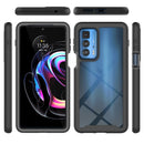 For Motorola Edge 20 Pro Starry Sky Solid Color Series Shockproof PC + TPU Protective Case(Black)