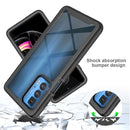 For Motorola Edge 20 Pro Starry Sky Solid Color Series Shockproof PC + TPU Protective Case(Black)