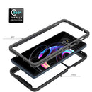 For Motorola Edge 20 Pro Starry Sky Solid Color Series Shockproof PC + TPU Protective Case(Black)