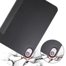 3-folding Horizontal Flip Honeycomb TPU Shockproof + PU Leather Tablet Case with Holder For iPad mini 6(Black)