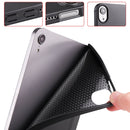 3-folding Horizontal Flip Honeycomb TPU Shockproof + PU Leather Tablet Case with Holder For iPad mini 6(Black)