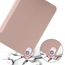 3-folding Horizontal Flip Honeycomb TPU Shockproof + PU Leather Tablet Case with Holder For iPad mini 6(Gold)