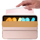 3-folding Horizontal Flip Honeycomb TPU Shockproof + PU Leather Tablet Case with Holder For iPad mini 6(Gold)