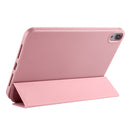 3-folding Horizontal Flip Honeycomb TPU Shockproof + PU Leather Tablet Case with Holder For iPad mini 6(Rose Gold)